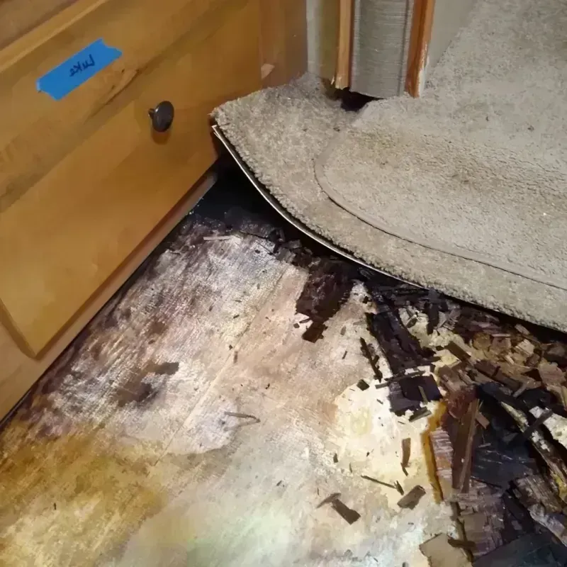 Wood Floor Water Damage in Warren County, NY